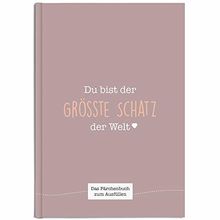 Du bist der größte Schatz der Welt: Ein einzigartiges Geschenk zum Ausfüllen (pastellviolett)