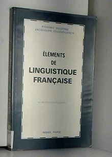 Eléments de linguistique française