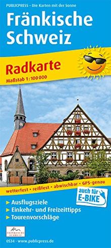 Fränkische Schweiz: Radkarte mit Ausflugszielen, Einkehr- & Freizeittipps sowie Mountainbike- und Rennradrouten, E-Bike-Verleih- und Ladestationen, ... GPS-genau. 1:100000 (Radkarte / RK)