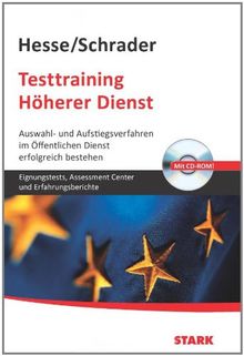 Testtraining Beruf Karriere Testtraining Höherer Dienst - 