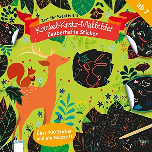 Krickel-Kratz-Malbilder / Krickel-Kratz-Malbilder. Zauberhafte Sticker: Zeit für Kreativität