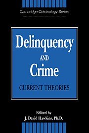 Delinquency and Crime: Current Theories (Cambridge Studies in Criminology)