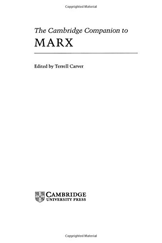 The Cambridge Companion to Marx (Cambridge Companions to Philosophy)