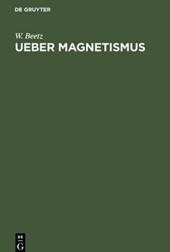 Ueber Magnetismus: Ein Vortrag gehalten im wissenschaftlichen Verein am 13. März 1852