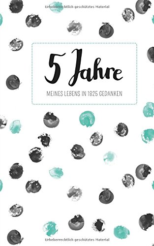 Tagebuch - 5 Jahre: Ringbuch, 192 Seiten, cremeweiß liniert
