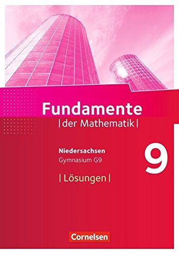 Andreas Pallack - GEBRAUCHT Fundamente der Mathematik - Niedersachsen   9 Schuljahr - Lösungen zum Schülerbuch - Preis vom 02072023 051058 h