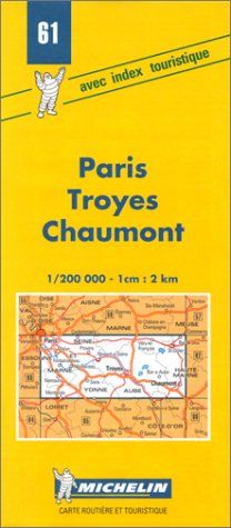 Paris, Troyes, Chaumont (Michelin Maps)