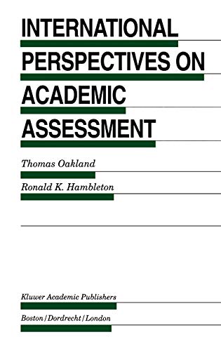 International Perspectives on Academic Assessment (Evaluation in Education and Human Services, 39, Band 39)