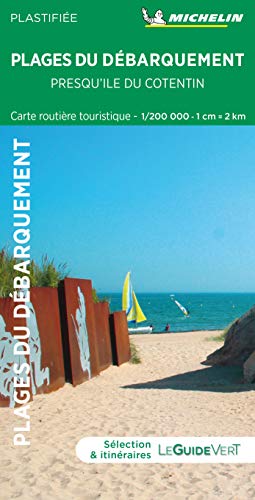Carte routière et touristique Plages du débarquement - Presqu’île du Cotentin