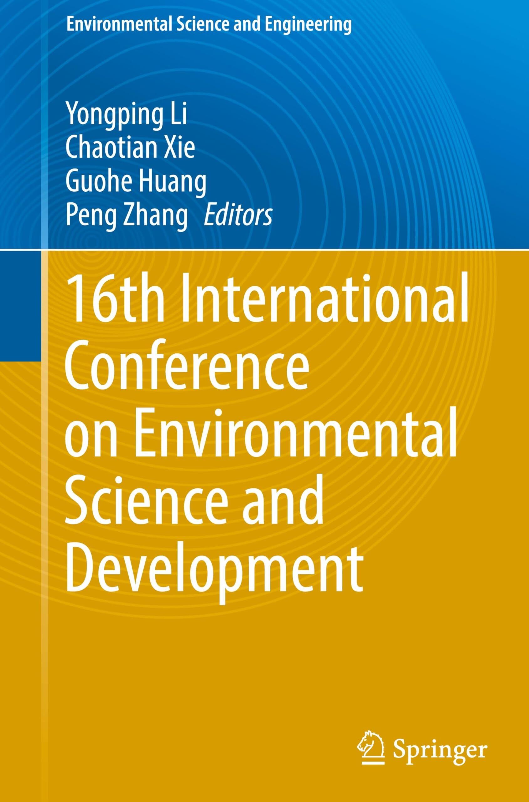 16th International Conference on Environmental Science and Development