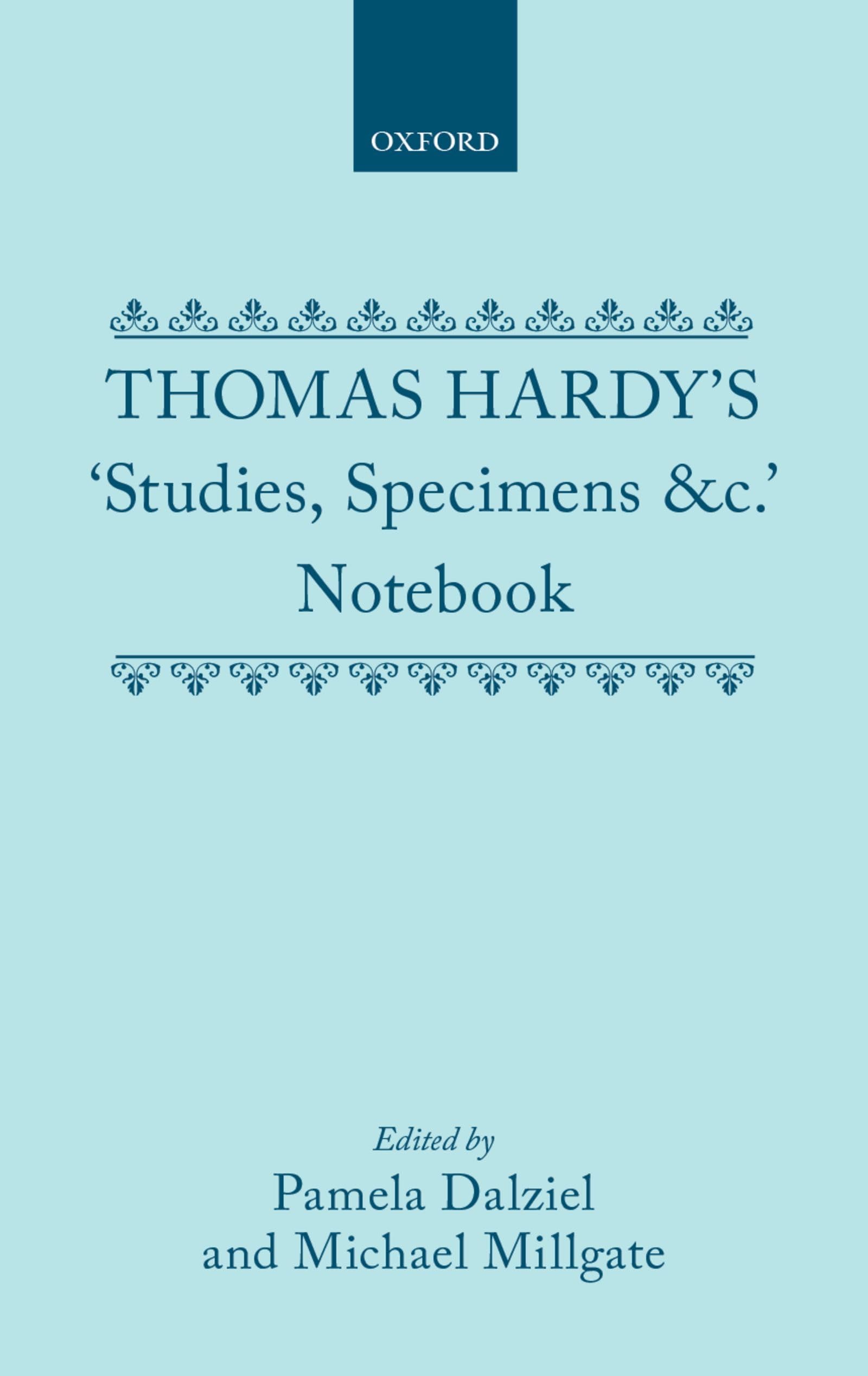 Thomas Hardy's Studies, Specimens &C. Notebook