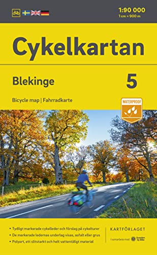 Cykelkartan Blad 5 Blekinge 1:90000: Radwanderkarte 05 Blekinge 1:90000