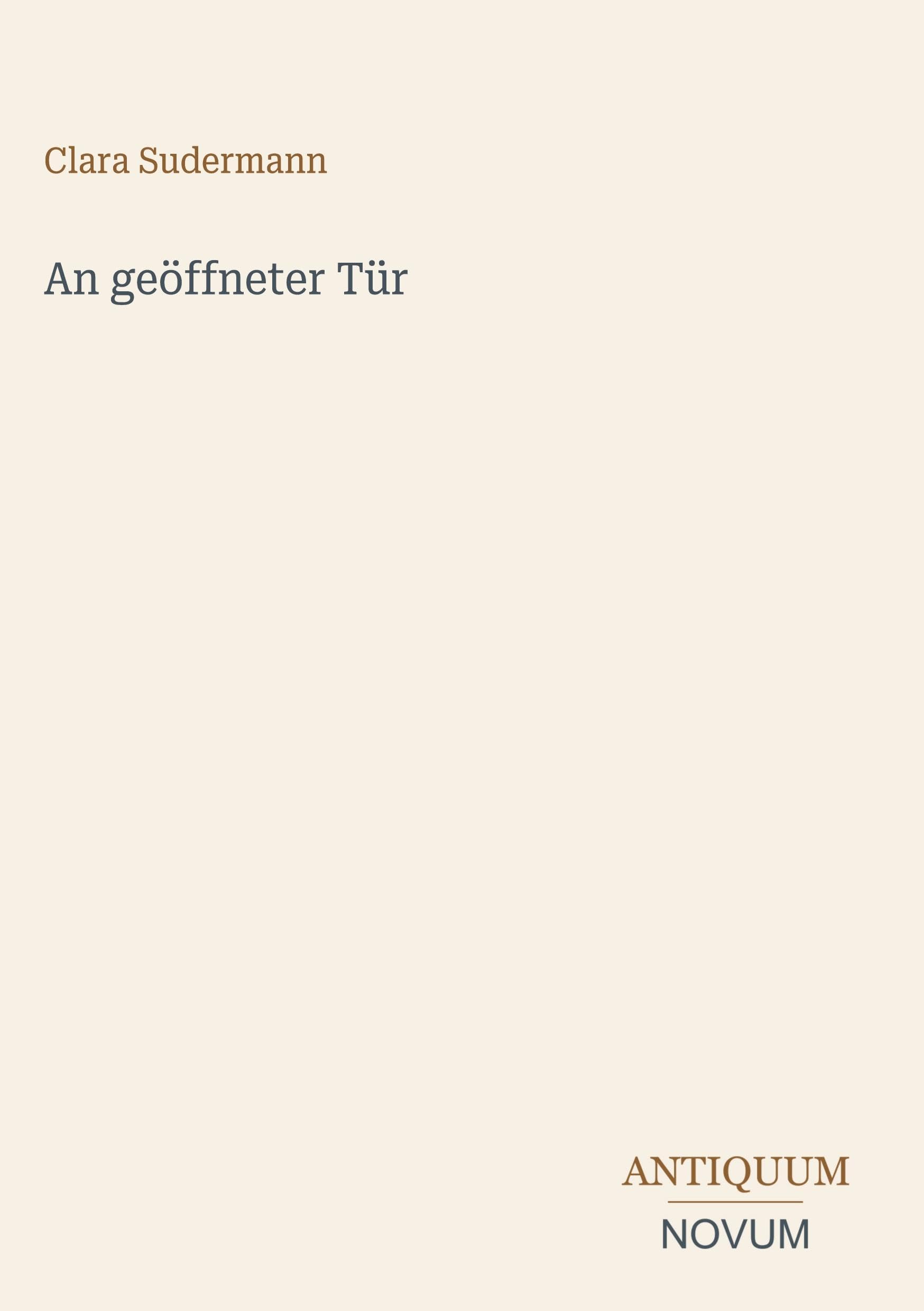 An geöffneter Tür