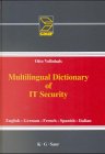 Multilingual Dictionary of IT Security, English, German, French, Spanish, Italien