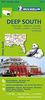 Michelin Deep South mit Mississippi, Alabama, Georgia, Florida, Louisiana, Arkansas, Tennessee: Straßen- und Tourismuskarte 1:1.267.200 (MICHELIN Zoomkarten)