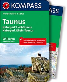 Taunus, Naturpark Hochtaunus, Naturpark Rhein-Taunus: Wanderführer mit Extra Tourenkarte zum Mitnehmen.