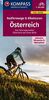 KOMPASS Radfernwege & Biketouren 2563 Österreich: inklusive Bikeparks und Alpenpässe - Übersichtkarte (KOMPASS-Großraum-Radtourenkarte, Band 2563)