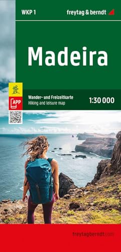Madeira, Wander- und Freizeitkarte 1:30.000, freytag & berndt: GPX Tracks, wasserfest und reißfest (freytag & berndt Wander-Rad-Freizeitkarten, Band 1)
