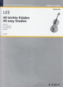 40 Leichte Etueden Op 70. Violoncello