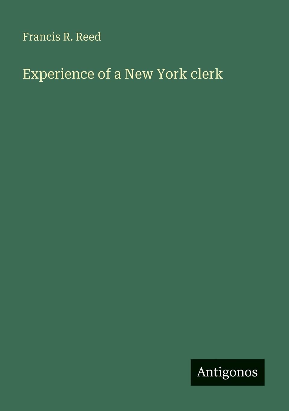 Experience of a New York clerk