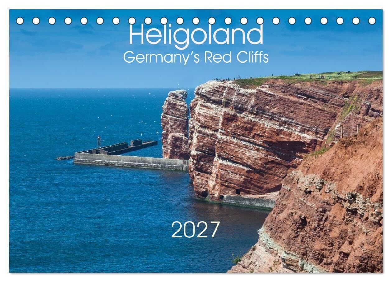 Heligoland, Germany's Red Cliffs (Desk Calendar 2027 DIN A5 landscape), CALVENDO 12 Month DeskCalendar