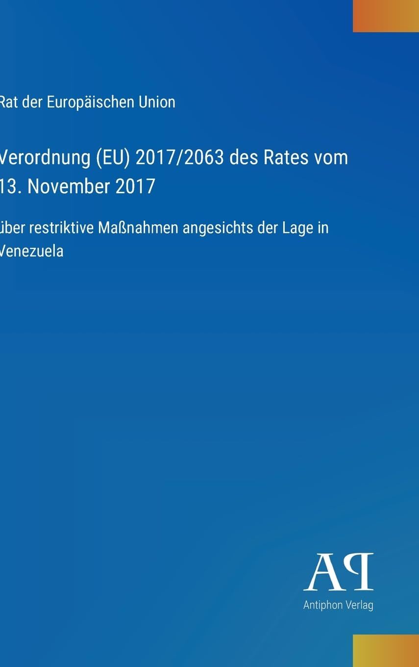 Verordnung (EU) 2017/2063 des Rates vom 13. November 2017