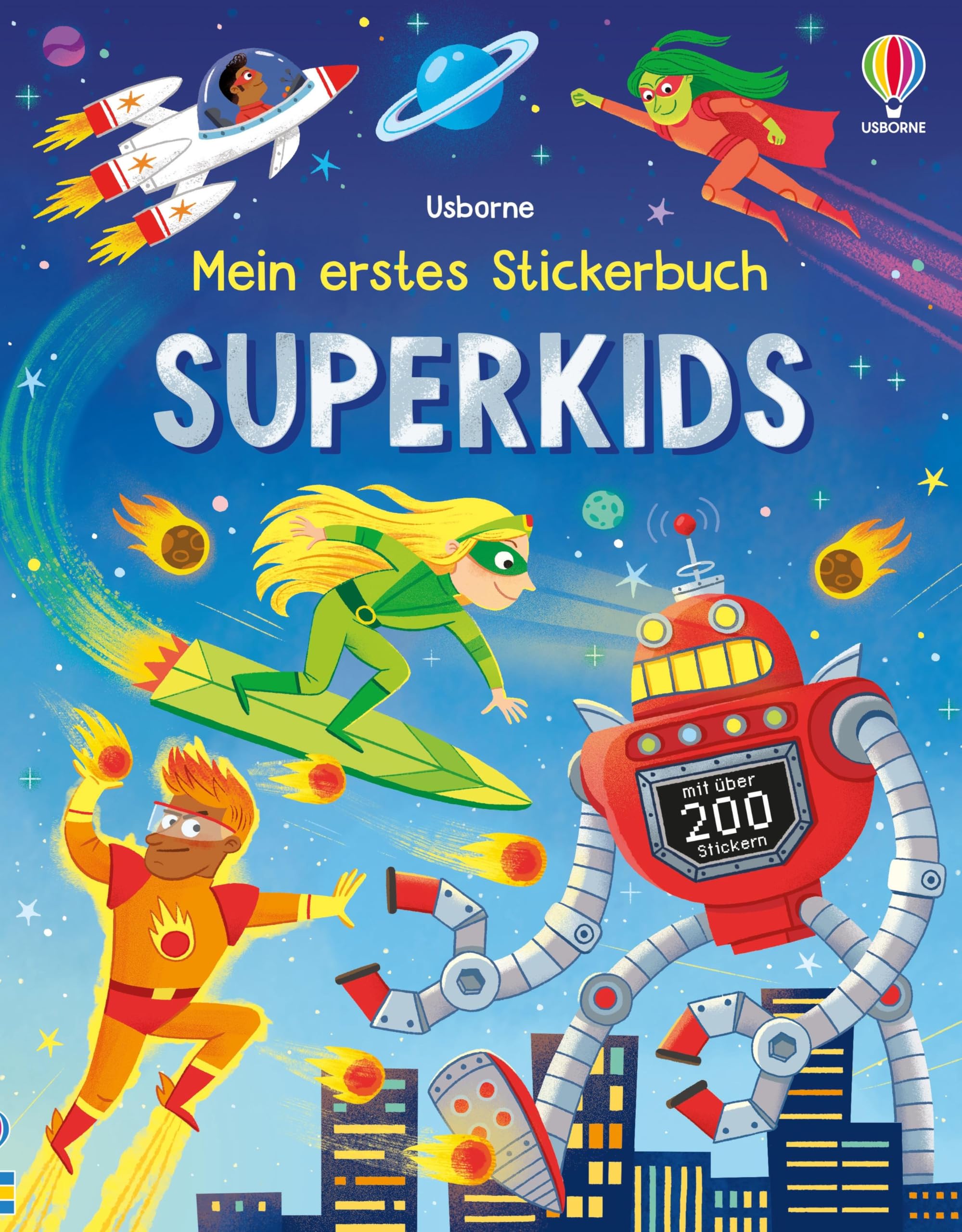 Mein erstes Stickerbuch: Superkids: Stickerheft mit über 200 Stickern – für Kinder ab 3 Jahren