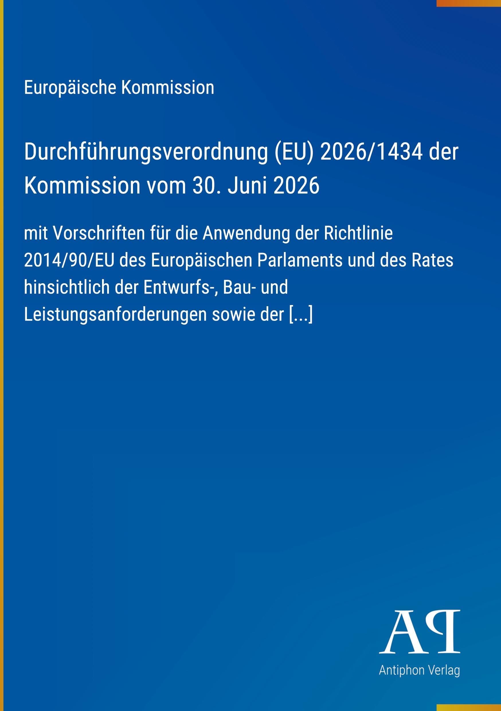 Durchführungsverordnung (EU) 2026/1434 der Kommission vom 30. Juni 2026
