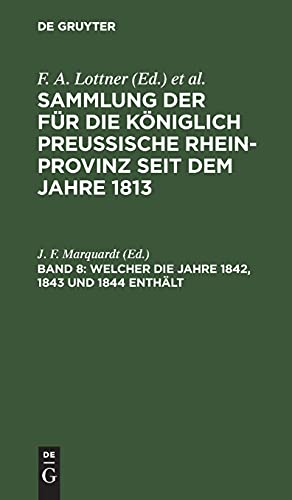 Welcher die Jahre 1842, 1843 und 1844 enthält