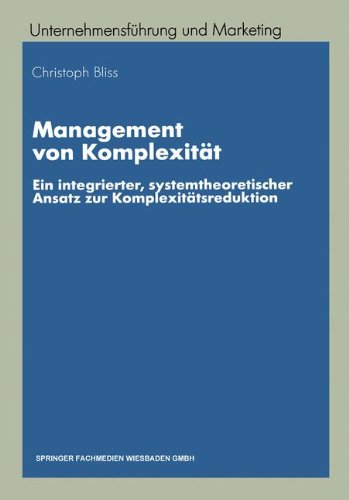Management Von Komplexitat (German Edition) (Unternehmensführung und Marketing)