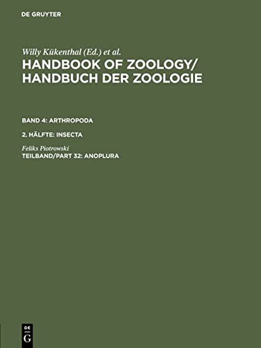 Anoplura: (echte Läuse) (Handbook of Zoology / Handbuch der Zoologie. Arthropoda. Insecta)
