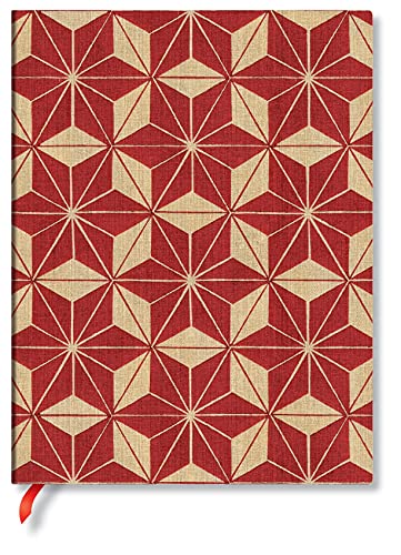 Hishi (Ukiyo-e Kimono Patterns) Ultra Lined Journal: Flexi softcover, 100 gsm, ribbon marker, memento pouch, book edge printing