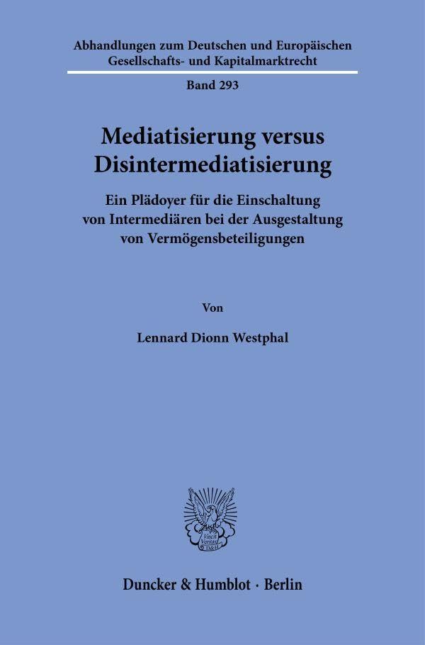 Mediatisierung versus Disintermediatisierung