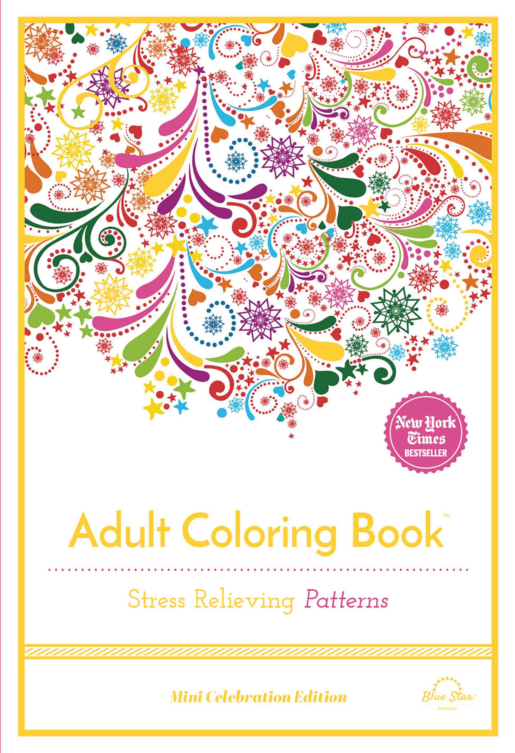 Stress Relieving Patterns: Adult Coloring Book, Mini Edition