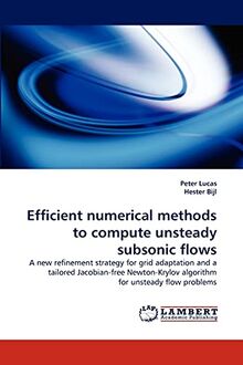 Efficient numerical methods to compute unsteady subsonic flows: A new refinement strategy for grid adaptation and a tailored Jacobian-free Newton-Krylov algorithm for unsteady flow problems