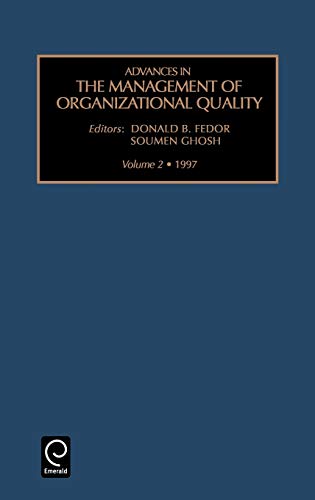Adv Man Org Qual V 2 (Advances in the Management of Organisation Quality, Band 2)