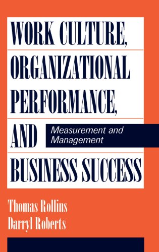 Work Culture, Organizational Performance, and Business Success: Measurement and Management