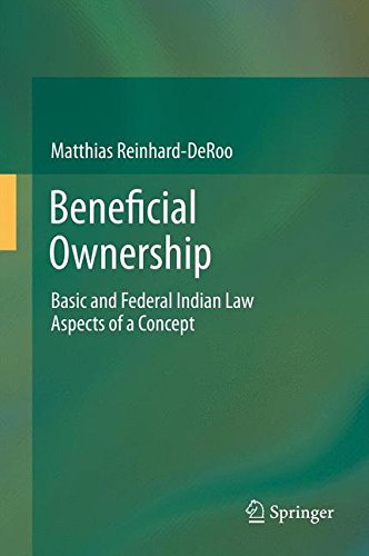 Beneficial Ownership: Basic and Federal Indian Law Aspects of a Concept