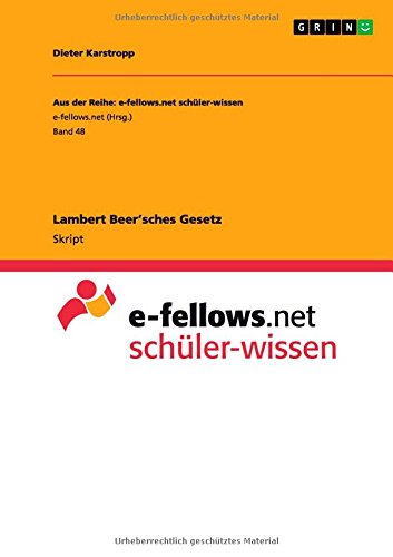 Lambert Beer'sches Gesetz