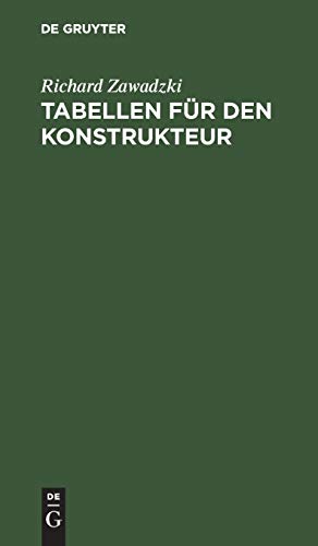 Tabellen für den Konstrukteur