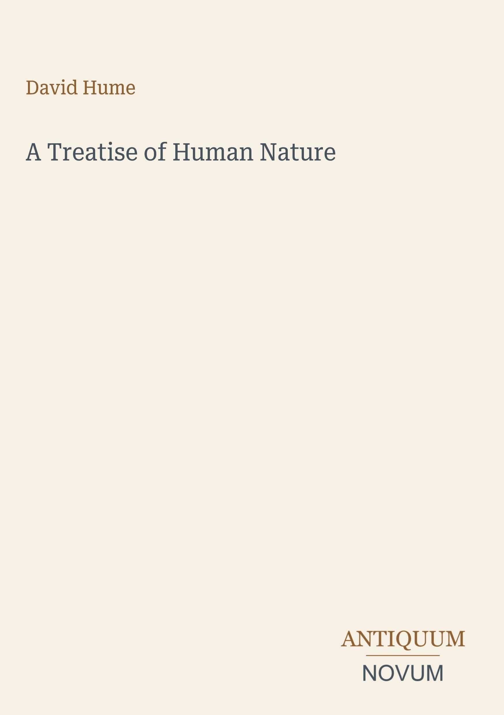 A Treatise of Human Nature