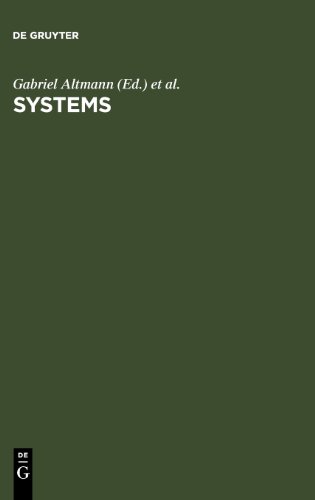 Systems: New Paradigms for the Human Sciences