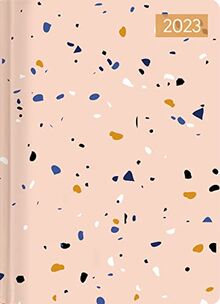 Mini-Buchkalender Style Terrazzo 2023 - Taschen-Kalender A6 - Elefant - Day By Day - 352 Seiten - Notiz-Buch - Alpha Edition