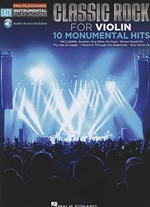 Easy Instrumental Play-Along: Classic Rock For Violin (Hal Leonard Easy Instrumental Play-Along)