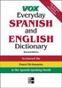 Vox Everyday Spanish and English Dictionary: English-Spanish/Spanish-English (Vox Dictionary)