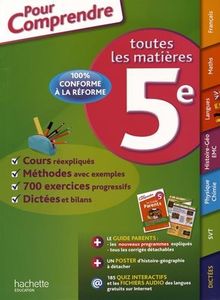 Toutes les matières 5e : nouveaux programmes