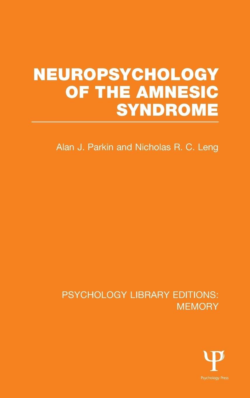 Neuropsychology of the Amnesic Syndrome
