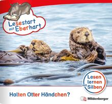Lesestart mit Eberhart: Halten Otter Händchen?: Themenheft für Erstlesekinder, Lesestufe 3 (Lesestart mit Eberhart: Lesen lernen mit Silben - Themenhefte für Erstlesekinder - 5 Lesestufen)