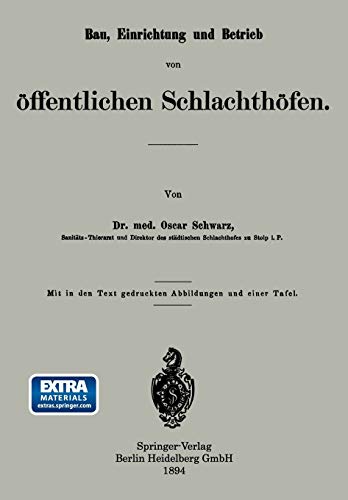 Bau, Einrichtung und Betrieb von öffentlichen Schlachthöfen: Mit online files/update