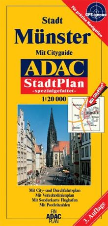 ADAC Stadtpläne, spezialgefaltet, Münster